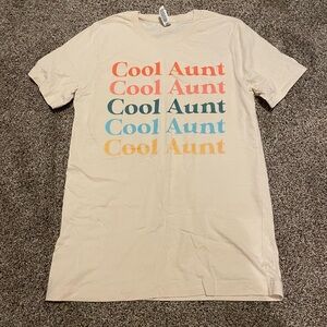 Bella Canvas Cream Cool Aunt Short Sleeve Tees